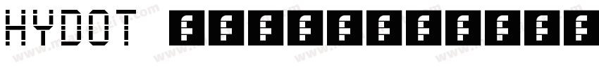 HYDOT regular字体转换